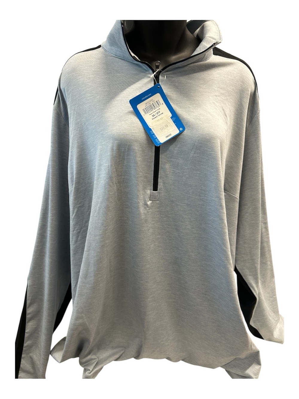 Columbia Place to Place 1/2 Zip Pullover Women’s 3X Blue Black Athletic Top NWT